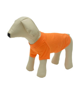 Lovelonglong 2019 Pet clothing Dog costumes Basic Blank T-Shirt Tee Shirts for Small Dogs Orange XS
