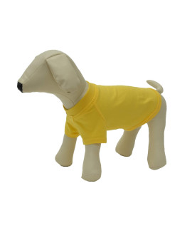 Lovelonglong 2019 Pet clothing Dog costumes Basic Blank T-Shirt Tee Shirts for Small Dogs Yellow XS