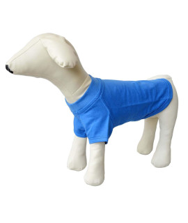 Lovelonglong 2019 Pet clothing Dog costumes Basic Blank T-Shirt Tee Shirts for Medium Dogs Blue XXL