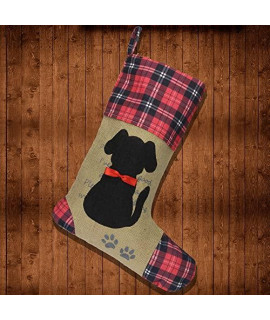 Wendsim Christmas Stocking for Pet Dog Cat with Red Bowknot Pet Stocking for Personalize (Dog)