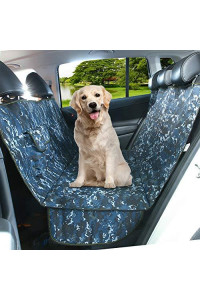 AMOFY Dog Seat Cover for Car Back Seat, Machine Washable, Dog Hammock Scratch-Proof, Non-Slip, Durable Portable Car Back Seat Cover for Cars, Trucks, SUVs
