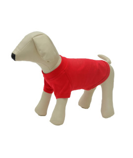 Lovelonglong 2019 Pet clothing Dog costumes Basic Blank T-Shirt Tee Shirts for Small Dogs Red M