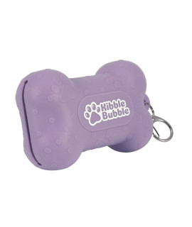 Kibble Bubble Dog Treat Pouch, Purple Bone
