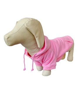 Lovelonglong Pet clothing Dachshund Dog clothes coat Hoodies Winter Autumn Sweatshirt for Dachshund Dogs 10 colors 100 cotton 2018 New (D-L, Pink)