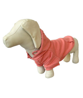 Pet Clothing Dachshund Dog Clothes Coat Hoodies Winter Autumn Sweatshirt for Dachshund Dogs 10 Colors 100% Cotton 2018 New (D-M, Lotus-Pink)