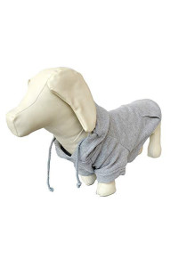 Lovelonglong Pet clothing Dachshund Dog clothes coat Hoodies Winter Autumn Sweatshirt for Dachshund Dogs 10 colors 100 cotton 2018 New (D-L, gray)
