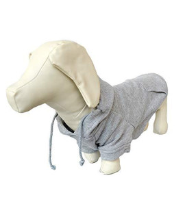 Lovelonglong Pet clothing Dachshund Dog clothes coat Hoodies Winter Autumn Sweatshirt for Dachshund Dogs 10 colors 100 cotton 2018 New (D-L, gray)