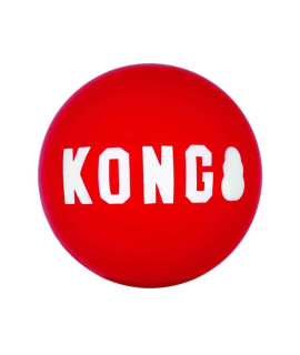 KONG Signature Balls 2 Pack Durable Ball for Chasing and Retrieving For Small Dogs