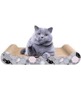 Llfaiww LIKEA cat Scratcher Lounge Scratching Pads Reversible cardboardAwith Organic catnip, Protector for Furniture couch Floor Eco-Friendly Toy