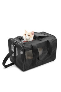 ScratchMe Pet Travel Carrier Soft Sided Portable Bag for Cats, Small Dogs, Kittens or Puppies, Collapsible, Durable, Airline Approved, Travel Friendly, Carry Your Pet with You Safely and Comfortably