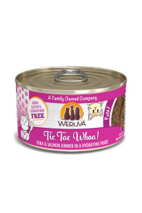 Weruva Classic Cat Pat, Tic Tac Whoa! with Tuna & Salmon, 3oz Can (Pack of 12)