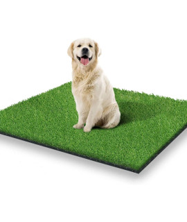 STARROAD-TIM 39.3 x 31.5 inches Artificial Grass Rug Turf for Dogs Indoor Outdoor Fake Grass for Dogs Potty Training Area Patio Lawn Decoration