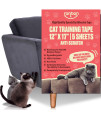Ronton Cat Scratch Deterrent Tape - Anti Scratch Tape for Cats 100% Transparent Clear Double Sided Training Tape Pet & Kid Safe Furniture, Couch, Door Protector (5 Sheet)