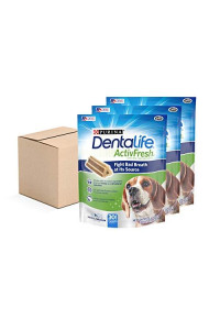 Purina DentaLife Dental Care Small/Medium Dog Chews, ActivFresh Daily Oral Care - (3) 30 ct. Pouches