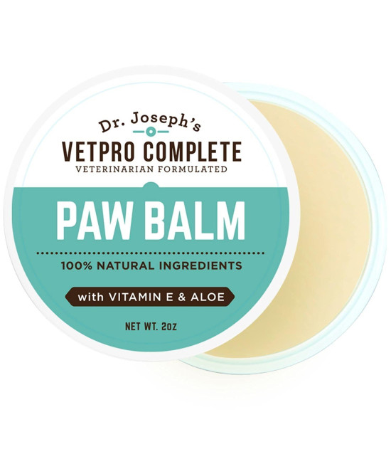 VetPro Complete Dog Paw Balm for All Dogs and Cats - Natural Protection and Paw Soother for Dry Pads and Noses - Vet Formulated Paw Butter and Dog Foot Cream - Dog Nose Balm and Dog Feet Protection
