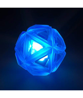 PEDOMUS Light up Dog Ball Squeaky Balls for Dogs Elastic Flash LED Dog Toy Balls Interactive Dog Toys Bounce-Activated