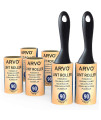 ARVO Lint Roller, 2 Handles with 6 Rolls, 90 Sheets per Roll, Removes Dust, Dirt, Dandruff, Pet Hair from clothes, Furniture and carpet