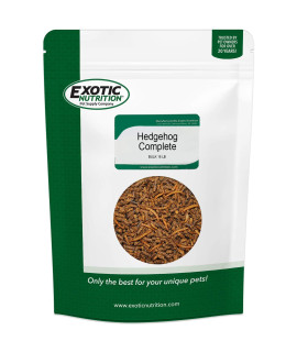 Hedgehog Complete 16 lb - Nutritionally Complete Natural Healthy High Protein Pellets & Dried Mealworms - Food for Pet Hedgehogs