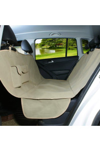 AMOFY Dog Seat Cover for Car Back Seat, Machine Washable, Dog Hammock Scratch-Proof, Waterproof, Non-Slip, Durable Portable Car Back Seat Cover for Cars, Trucks, SUVs