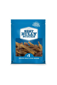 Best Bully Sticks 4-8 Inch Odor-Free Junior Bully Sticks for Dogs - 4-8 Fully Digestible, 100% Grass-Fed Beef, Grain and Rawhide Free 16 oz