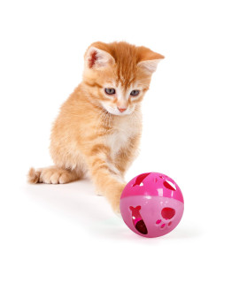 Pets First Large Size Cat Ball with Bell Toy for Cats Kittens and Other Animals - Hours of Play for Pets, Large Size for Extra Fun, Rings As It Moves