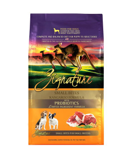 Zignature Kangaroo Limited Ingredient Formula Dry Dog Food Small Bites Dry Dog Food 4lb