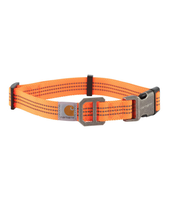 Carhartt Dog Collar Hunter Orange/Brushed Nickel Large