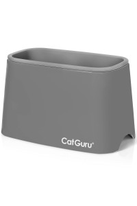 CatGuru Premium Cat Litter Scoop Holder, Scooper Caddy, Scoop Stand Pairs with Any Cat Litter Box and Fits Most Cat Litter Scoops (Gray)