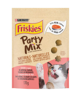 ONMOG Purina Friskies Party Mix Cat Treats; Naturals Seaside Crunch - 170 g Pouch