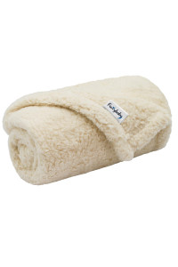 furrybaby Fleece Dog Blankets for Dog Cat and Puppy Warm Cozy Sherpa Dog Throw (41x65) Machine Washable Pet Blanket(X Large, Beige Blanket)