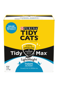 Purina Tidy Cats LightWeight Clumping Cat Litter, Tidy Max Instant Action Formula - 17 lb. Box
