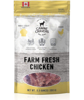 canine cravers Single Ingredient Dog Treats - Farm Fresh chicken - Human grade Air Dried Hypoallergenic Pet Food - grain, gluten, and Soy Free - 100 All Natural - 53 oz