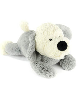 giftable World Metropawlin Pet 9 Inch Plush Pet Toy Sitting and Lying Dogs with Squeakers and crinkle Ears Dog chew Toy