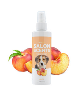 Bark2Basics Salon Scents Pet Grooming Cologne - 8 oz, Natural Professional Grade Perfume for Dogs and Cats, Long Lasting, Deodorizing, Made in USA (Peach Fizz)