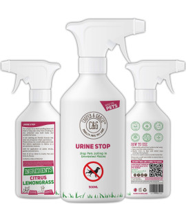 c&g Pets Urine Stop Spray for cat and Dog Repellent Stop cats and Dogs Repeat Marking Indoors and Outdoors 100% Natural Enzyme Urine Destroyer 500 ML