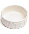 Park Life Designs Pet Bowl Classic Water (Medium, White)
