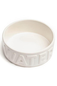 Park Life Designs Pet Bowl Classic Water (Medium, White)