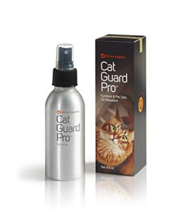 Cat Guard Pro Pet Safe Furniture Cat Repellent - 4oz Spray Bottle - Lemon Scent