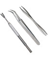 Acronde 3 Pack Tick Remover Tool Set Stainless Steel Tick Remover Kit for Cats and Dogs