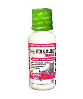 Liquid-Vet by cOOL PET Holistics Feline Itch & Allergy Advanced Formula, chicken Flavor, 8 oz