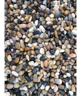 Voulosimi 12 LBS River Rock Stones, Natural Decorative Polished Mixed Pebbles Gravel,Outdoor Decorative Stones for Plant Aquariums, Landscaping, Vase Fillers