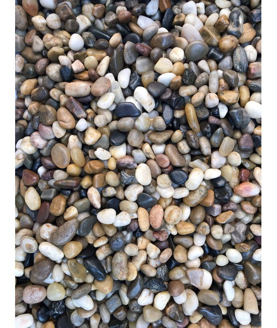 Voulosimi 12 LBS River Rock Stones, Natural Decorative Polished Mixed Pebbles Gravel,Outdoor Decorative Stones for Plant Aquariums, Landscaping, Vase Fillers