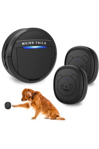 weird tails Wireless Doorbell, Dog Bells for Potty Training IP55 Waterproof Doorbell chime Operating at 950 Feet with 55 Melodies 5 Volume Levels LED Flash (1 Receiver 2 Transmitters)