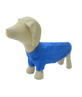Lovelonglong 2019 Pet clothing Dog costumes Dachshund clothes Blank T-Shirt Tee Shirts for Dachshund Dogs,corgi 100 cotton Blue D-L