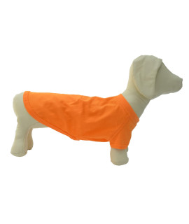 Lovelonglong 2019 Pet clothing Dog costumes Dachshund clothes Blank T-Shirt Tee Shirts for Dachshund Dogs,corgi 100 cotton Orange D-L