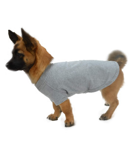Lovelonglong 2019 Pet clothing Dog costumes Dachshund clothes Blank T-Shirt Tee Shirts for Dachshund Dogs,corgi 100 cotton gray D-XL
