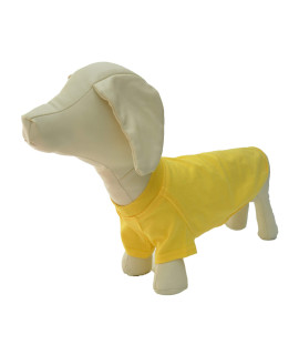 Lovelonglong 2019 Pet clothing Dog costumes Dachshund clothes Blank T-Shirt Tee Shirts for Dachshund Dogs,corgi 100 cotton Yellow D-M