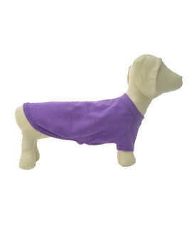 Lovelonglong 2019 Pet clothing Dog costumes Dachshund clothes Blank T-Shirt Tee Shirts for Dachshund Dogs,corgi 100 cotton Purple D-L