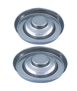 QT Dog Puppy Stainless Steel Saucer 15 (2 Pack)