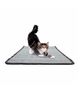 Downtown Pet Supply - Cat Scratcher - Sisal Rope Cat Scratching Pad with Non-Slip Mat - Cat Supplies for Indoor Cats - Sisal Cat Scratcher Grey - Small - 17 x 10 in